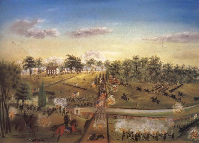 unknow artist Attack at Seminary Ridge,Gettysburg oil painting image